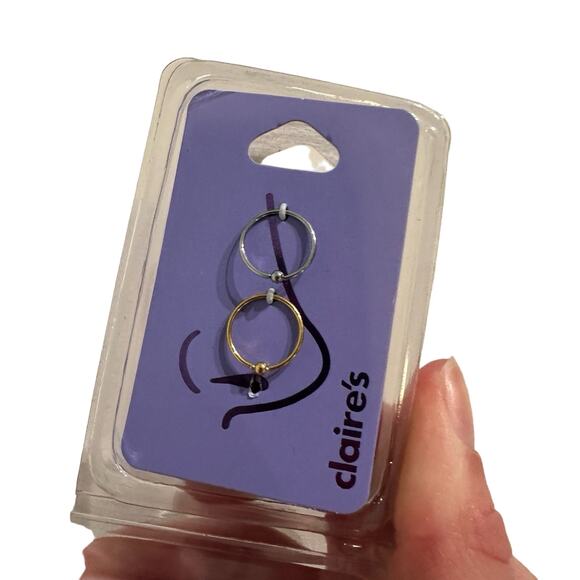Claire’s Stainless Steel Nose Rings - NWT - Picture 2 of 3